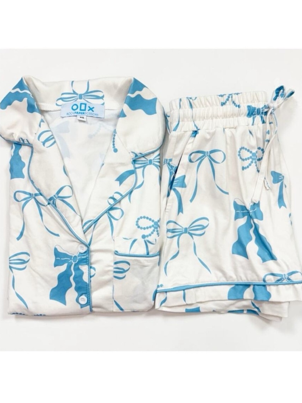 Rock Paper Scissors Bow Pajamas
